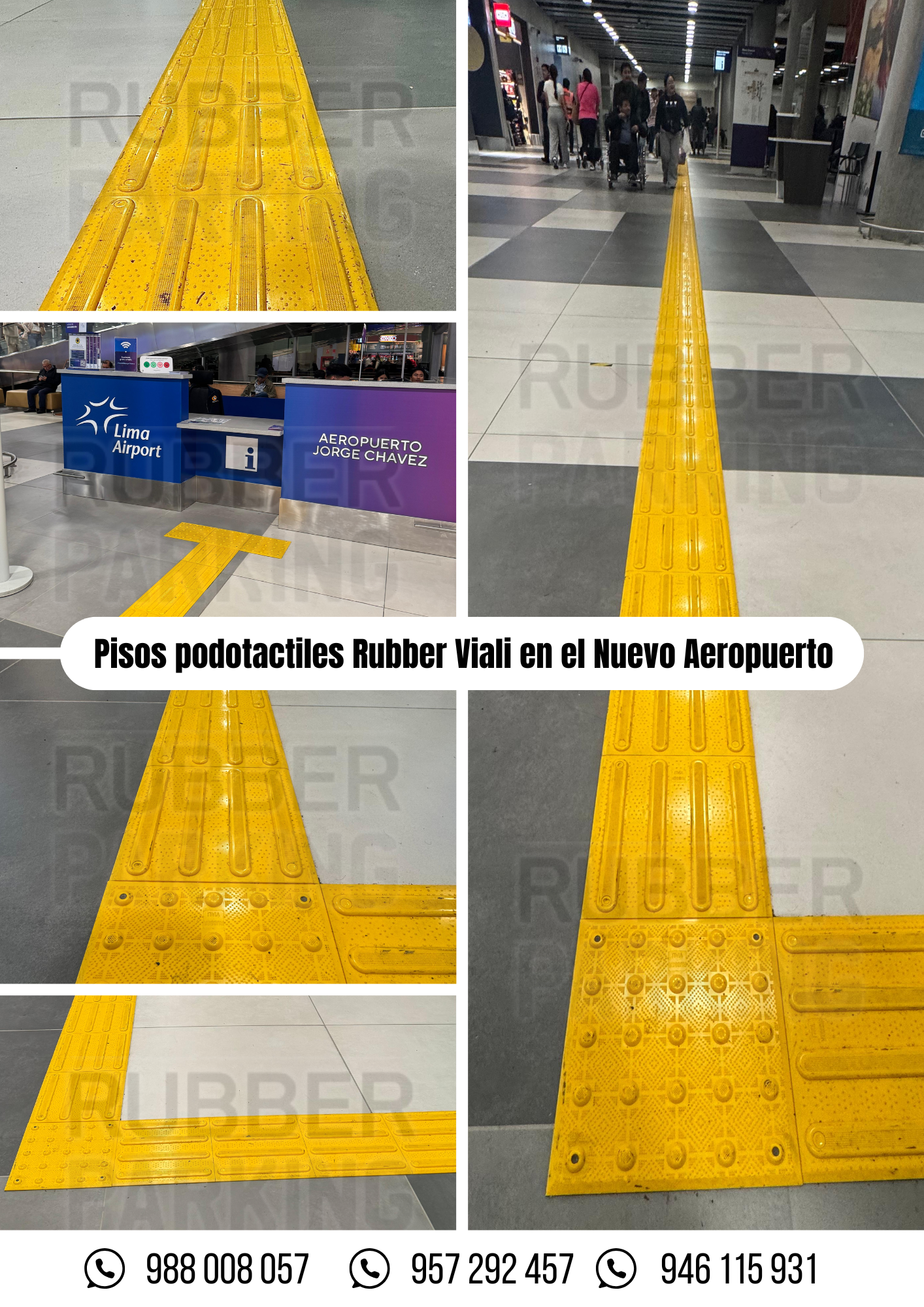 piso podotáctil aeropuerto lima
