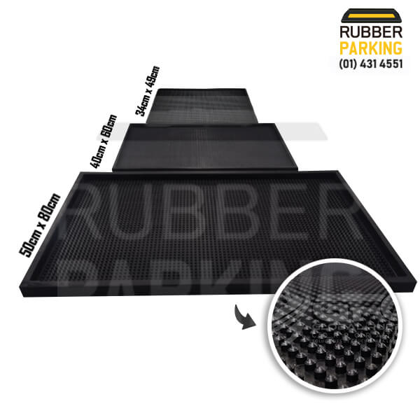 Pediluvio antideslizante utilizado especialmente como bandeja para la desinfección del calzado.